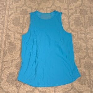 EUC Lululemon sculpt tank - bright blue